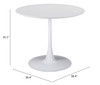 Zuo Modern Opus Dining Table White