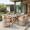 Zuo Modern Suan Rectangular Dining Table Gray