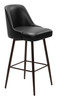 Zuo Modern Keppel Swivel Barstool Black & Bronze