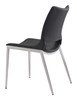 Zuo Modern Ace Dining Chair (Set of 2) Black & Silver