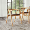 Zuo Modern Peker Dining Chair (Set of 2) Brown & Natural
