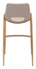 Zuo Modern Desi Barstool (Set of 2) Beige & Gold