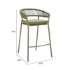 Zuo Modern Skye Barstool (Set of 2) Green