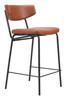 Zuo Modern Charon Counter Stool (Set of 2) Vintage Brown