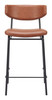 Zuo Modern Charon Counter Stool (Set of 2) Vintage Brown