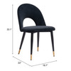 Zuo Modern Menlo Dining Chair (Set of 2) Black