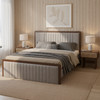 Zuo Modern Somune King Bed Gray & Walnut