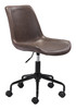 Zuo Modern Byron Office Chair Brown