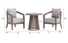 Zuo Modern Viola Patio Seating Set Brown