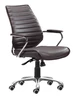 Zuo Modern Enterprise Low Back Office Chair - Espresso