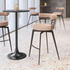 Zuo Modern Saku Swivel Barstool Beige & Brown