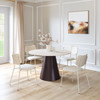 Zuo Modern Zeal Dining Chair (Set of 4) Light Gray & Beige