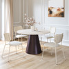 Zuo Modern Zeal Dining Chair - Light Gray & Beige, Set of 4