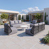 Zuo Modern Mekan Outdoor Sofa - Gray