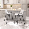 Zuo Modern Desi Counter Stool - White, Set of 2