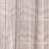 Gracie Linen Sheer Check Curtain, Grey