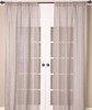 Gracie Linen Sheer Check Curtain, Grey