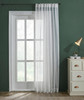 Everyday Sheer Linen Curtain in White by India's Heritage