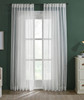 Everyday Sheer Linen Curtain in White by India's Heritage
