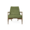 Villa & House - Bastian Lounge Chair, Driftwood and Forest Velvet
