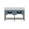 Villa & House - Sienna 2-Drawer Table - Base Only, Foggy Horizon