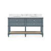 Villa & House - Sienna 2-Drawer Table - Base Only, Foggy Horizon