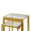 Villa & House - Rialto Nesting Tables Set of 2, Gold Leaf