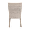 Essentials For Living Isle Dining Chair in White Wash Abaca Rope, LiveSmart Peyton Pearl, Natural Gray Mahogany (Set of 2)