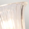 Lucas + McKearn Carroll1 1 Light Bath Light in Polished Brass with Clear Ribbed Glass