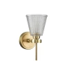 Lucas + McKearn Gunnislake 1 Light Bath Light in Brushed Brass