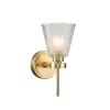 Lucas + McKearn Gunnislake 1 Light Bath Light in Brushed Brass