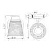 Lucas + McKearn Hudson 1 Light Bath Light in Polished Chrome