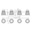 Lucas + McKearn Hudson 4 Light Bath Light in Polished Chrome