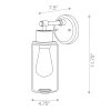Lucas + McKearn Morvah 1 Light Bath Light in Polished Chrome 
