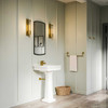 Lucas + McKearn Wellington 1 Light Bath Light in Aged Brass