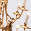 Lucas + McKearn Sweet Olive 12 Light Chandelier in Hand-Finished Gilded Gold