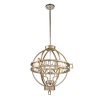 Lucas + McKearn Lemuria 3 Light Mini Gold and Silver Empire Chandelier