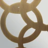Lucas + McKearn Curtis Medium 1-Light Wall Light in Aged Brass with Ivory Faux Silk Shade