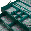 WOLF x Fiona Howard Sophia Jewelry Box with Drawers in Forest Green Fruit Botanical
