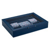 WOLF x Fiona Howard Sophia Jewelry Box with Window in Indigo Fruit Botanical