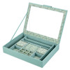 WOLF x Fiona Howard Sophia Jewelry Box with Window in Jade Fruit Botanical