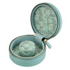 WOLF x Fiona Howard Sophia Round Zip Case in Jade Fruit Botanical