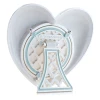 Jay Strongwater Chantal Heart Crystal Picture Frame in Pale Blue