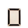 Jay Strongwater Lavinia 4" x 6" Crystal Picture Frame in Black Onyx