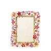 Jay Strongwater Leartes 4" x 6" Crystal Picture Frame in Bouquet
