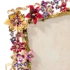 Jay Strongwater Leartes 4" x 6" Crystal Picture Frame in Bouquet