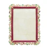 Jay Strongwater Leslie Bejeweled 5" x 7" Crystal Picture Frame in Bouquet