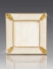 Jay Strongwater Leland Pave Corner 2" Crystal Picture Frame in Gold
