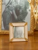 Jay Strongwater Leland Pave Corner 2" Crystal Picture Frame in Gold