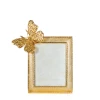 Jay Strongwater Juno Butterfly 3" x 4" Gold Picture Frame